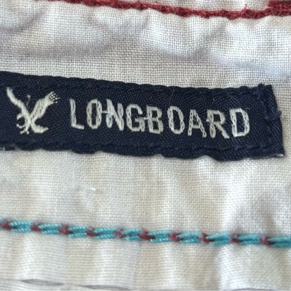 American Eagle Outfitters Longboard Skater Chino Shorts Faded Red Size 32 - Picture 7 of 8